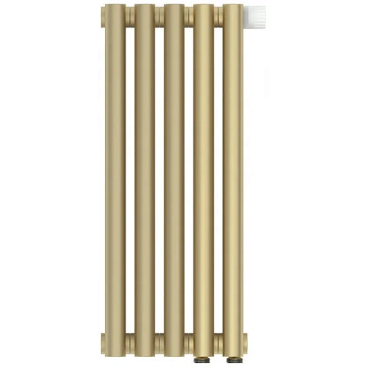 Радиатор отопления Сунержа Эстет-11 EU50, 5 секций, нижнее подключение, цвет матовая шампань, 022-0312-5005