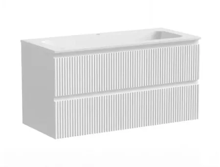 Тумба под раковину Sancos Snob R 100 см подвесная, Bianco, SNR100W