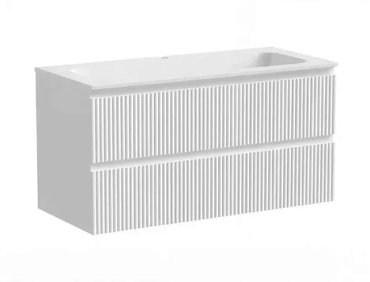 Тумба под раковину Sancos Snob R 100 см подвесная, Bianco, SNR100W