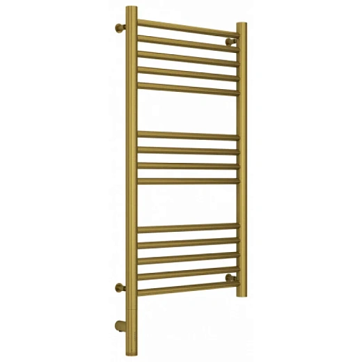 Полотенцесушитель электрический Сунержа Богема 3.0, высота 80 см, ширина 40 см, диммер слева/справа, цвет состаренная латунь, 051-5804-8040/051-5805-8040