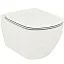 T0079V1+T3527V1 Унитаз подвесной Ideal Standard Tesi AQUABLADE + сиденье тонкое Soft-close, белый матовый