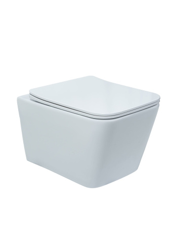 Унитаз подвесной UnicoPureza BAU 35x52 безободковый белый SoftClose Унитаз подвесной UnicoPureza BAU 35x52 безободковый белый SoftClose