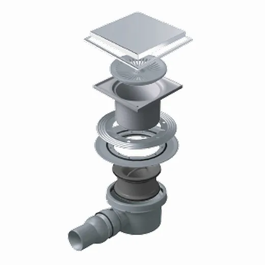 Душевой лоток Pestan Confluo Standart PLATE 1 15X15 2 IN 1 13704226 хром