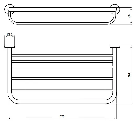 Полка Ideal Standard IOM для полотенец