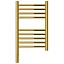 Полотенцесушитель электрический Сунержа Богема 3.0, высота 50 см, ширина 30 см, диммер слева/справа, цвет золото, 03-5804-5030/03-5805-5030