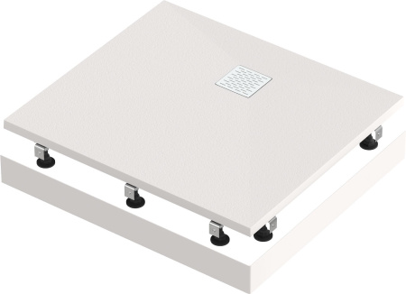 Мраморный душевой поддон Good Door ESSENTIA 2 белый 90х80 Мраморный душевой поддон Good Door ESSENTIA 2 белый 90х80