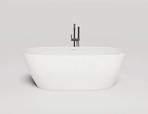 Ванна Salini Sofia 102516GF, 170 х 80 см, из искусственного камня S-Sense, цвет белый, покраска по RAL полностью