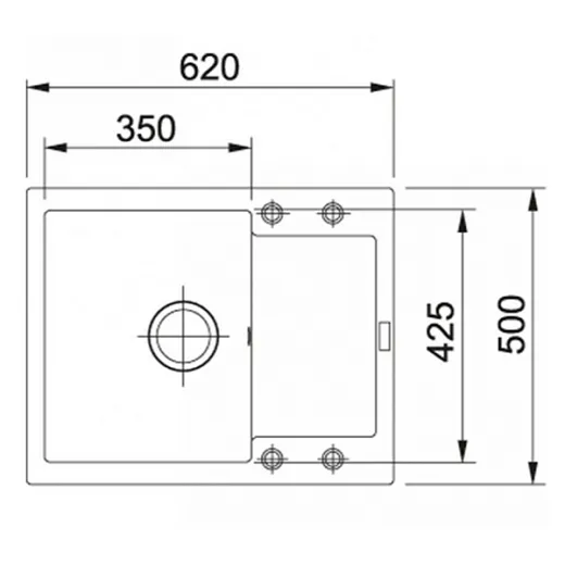 Мойка кухонная FRANKE Maris MRG 611 C (бежевый)