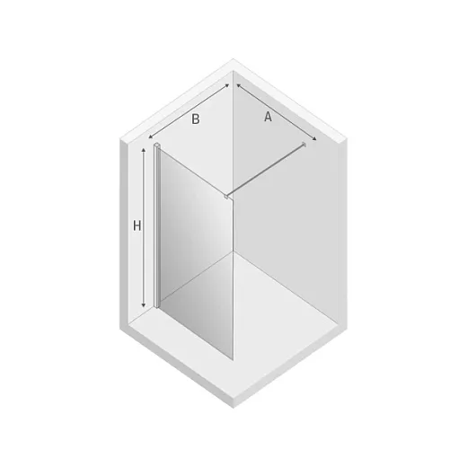 Душевая перегородка walk-in New Trendy NEW MODUS 70x200 (var 1)