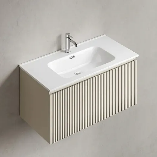 Тумба под раковину Sancos SNOB R 1.0, SNR1.090CE, 90 см, подвесная, Beige Soft