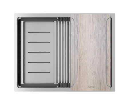 Кухонная мойка PAULMARK NEXT-MULTI SINK 58 UNI PM785845-BS (нержавеющая сталь)