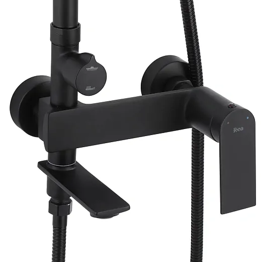 Душевая система Rea Storm P9533 черный матовый