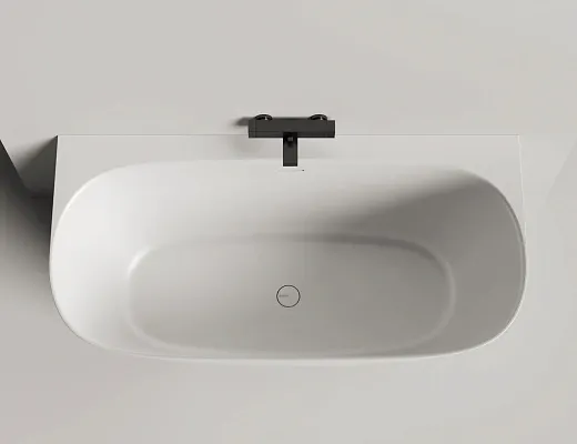 Ванна Salini Sofia 102527MF, 160 х 79 см, из искусственного камня S-Stone, цвет белый матовый, покраска по RAL полностью