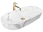 Умывальник накладной Rea Cleo shiny marmo, REA-U8403