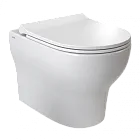 Подвесной унитаз безободковый Vitra Zentrum Round SmoothFlush  (укороченный 50 см) без сиденья, белый, санитарный фарфор, антибактериальное покрытие Hygiene 7786B003-0075