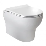 Подвесной унитаз безободковый Vitra Zentrum Round SmoothFlush  (укороченный 50 см) без сиденья, белый, санитарный фарфор, антибактериальное покрытие Hygiene 7786B003-0075