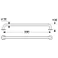 Поручень опорный прямой 80 см Ideal Standard CONTOUR S6457AC