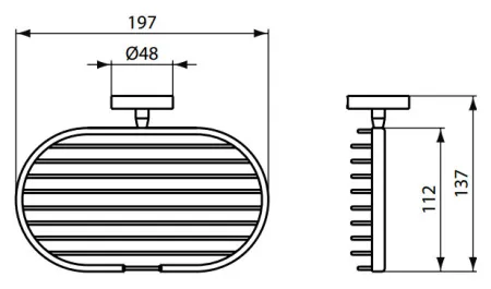 Полка Ideal Standard IOM хром