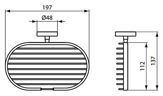 Полка Ideal Standard IOM хром