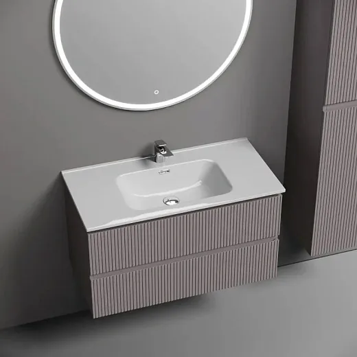 Тумба под раковину Sancos Snob T SNT90SM, 90 см подвесная, Doha Soft