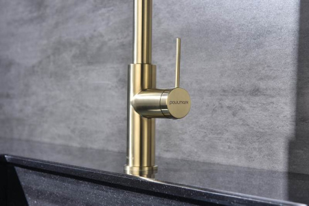 Смеситель PAULMARK GALANT Ga213077-SBG (золото/светлое брашированное золото)