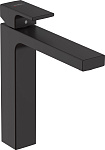 Смеситель для умывальника Hansgrohe Vernis Shape 190 71562670 с донным клапаном черный матовый