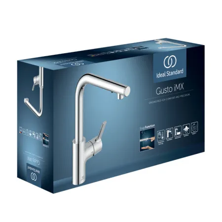 Смеситель для кухонной мойки Ideal Standard GUSTO A7817AA с интегрированным диспенсером для моющего средства