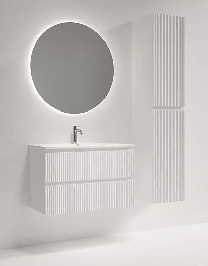 Тумба под раковину Sancos Snob R SNR80/39W, 80 см, подвесная, Bianco