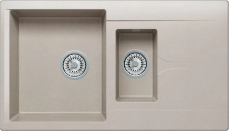 Мойка кухонная Polygran BRIG-870 серый №14 Мойка кухонная Polygran BRIG-870 серый №14