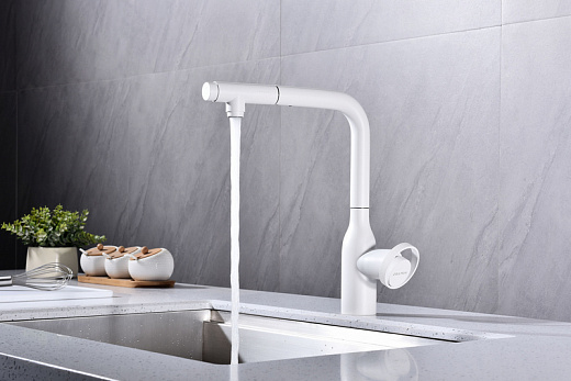 Смеситель PAULMARK URBAN Ur213104-431 (белый/белый матовый)