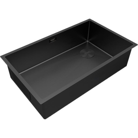 Кухонная мойка Paulmark Next-Skew 74 Uni PM887444-MBN чёрная матовая