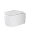 Подвесной безободковый унитаз Ceramicanova Moments CN3003 Rimless, крышка микролифт, сантехфарфор