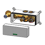 Внутренняя часть термостатического настенного смесителя Bruma INT6402NO