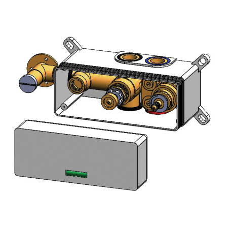Внутренняя часть термостатического настенного смесителя Bruma INT6402NO Внутренняя часть термостатического настенного смесителя Bruma INT6402NO