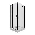 Душевой уголок Тритон Йота Блэк А1 90x90 (низкий поддон / стекла прозрачные/черный профиль)