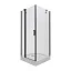 Душевой уголок Тритон Йота Блэк А1 90x90 (низкий поддон / стекла прозрачные/черный профиль)