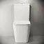 Напольный унитаз Ceramicanova Cubic Rimless CN1803, безободковый, с бачком, сиденье Soft Close, сантехфарфор, белый