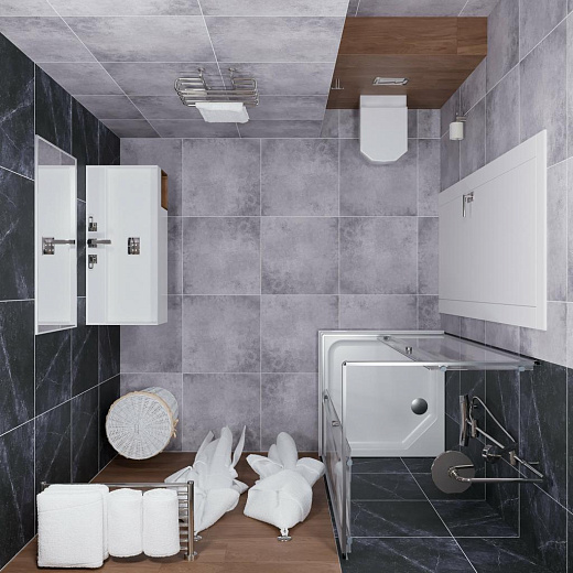 Душевой уголок Тритон Вента Хром А1 80x80 (низкий поддон / стекла прозрачные)