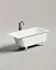 Ванна Salini Cascata 105021M, 150 х 70 см, из искусственного камня S-Stone, цвет белый матовый