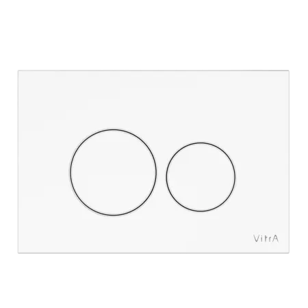 Кнопка смыва для инсталляции VitrA Origin двойной смыв, глянцевая белая, 740-2400