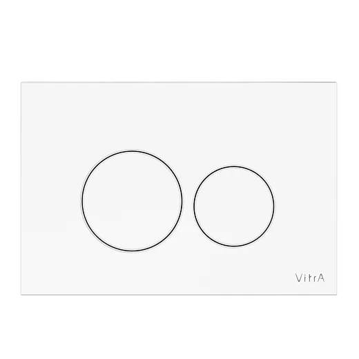 Кнопка смыва для инсталляции VitrA Origin двойной смыв, глянцевая белая, 740-2400