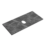 Столешница Sancos, 100 х 46 см, без отверстия под смеситель, цвет Black Sky, TT100A1