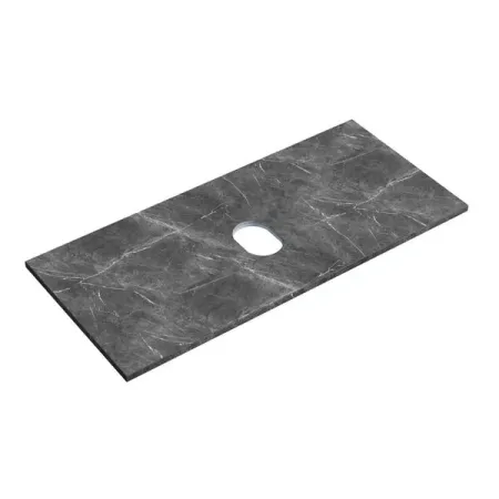 Столешница Sancos, 100 х 46 см, без отверстия под смеситель, цвет Black Sky, TT100A1