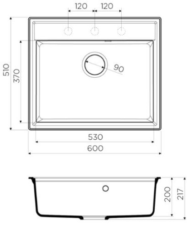 Мойка кухонная Omoikiri Daisen 60-SA 4993623 бежевая Мойка кухонная Omoikiri Daisen 60-SA 4993623 бежевая