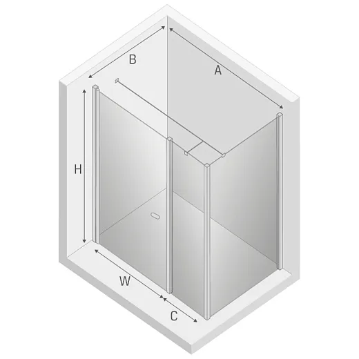 Душевой уголок New Trendy NEW SOLEO 100x90x195 (var 8)