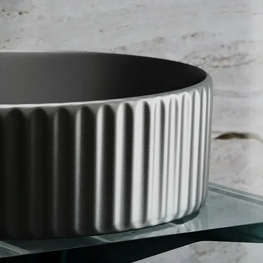 Умывальник Ceramicanova Element CN6057MDH 36см сантехфарфор темный антрацит, CN6057MDH