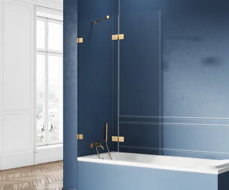 Шторка на ванну New Trendy AVEXA GOLD L 130x150