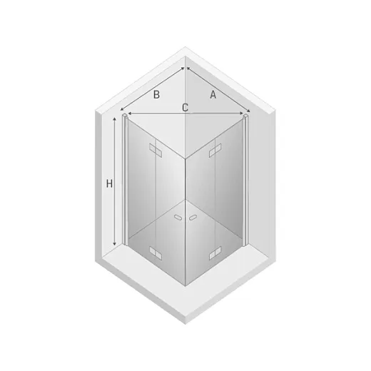 Душевой уголок New Trendy NEW SOLEO 2D 80x100x195 (var 2)