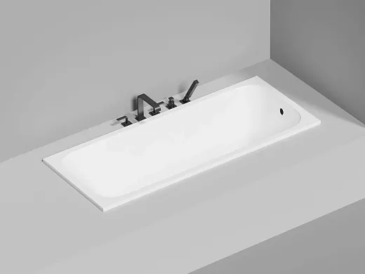 Ванна Salini Orlanda 102021MF, 170 х 70 см, из искусственного камня S-Stone, цвет белый матовый, покраска по RAL полностью