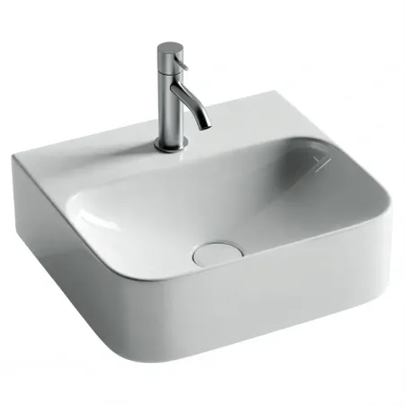 Умывальник Ceramicanova Aura CN2005 45см подвесной сантехфарфор белый, CN2005